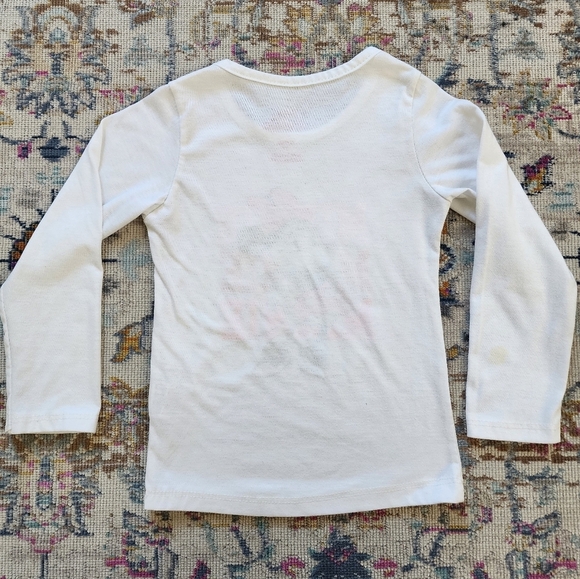 Disney Jr. Minnie Long Sleeve White Top, Size 4T - Picture 3 of 6